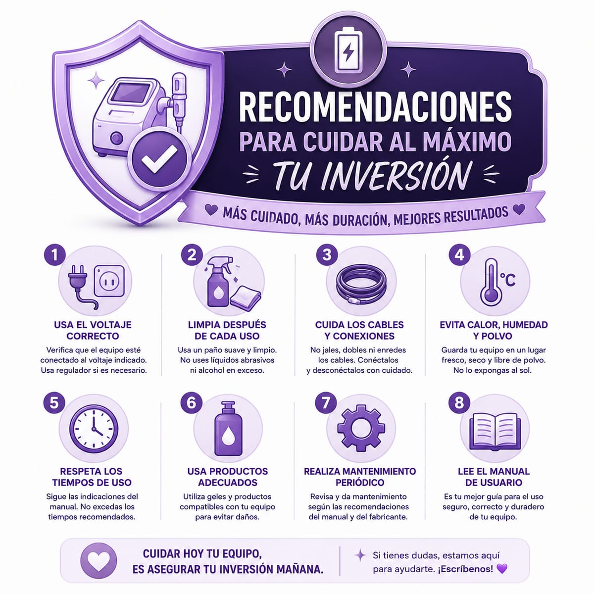 🔋RECOMENDACIONES DE USO