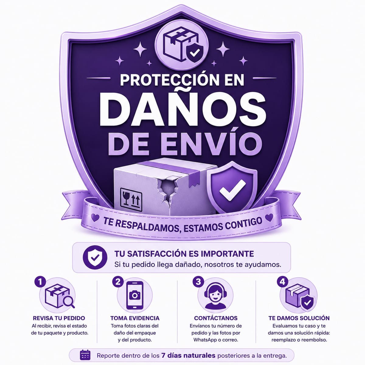 📦 PROTECCION POR DAÑOS EN ENVÍOS