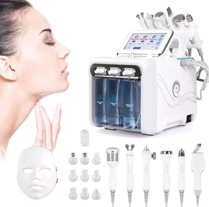 Hidrodermoabrasión 7 en 1 con Mascara LED